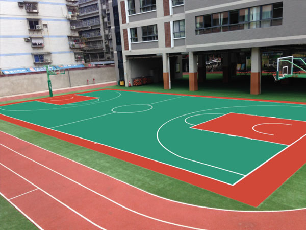 東莞別墅小區塑膠跑道案例